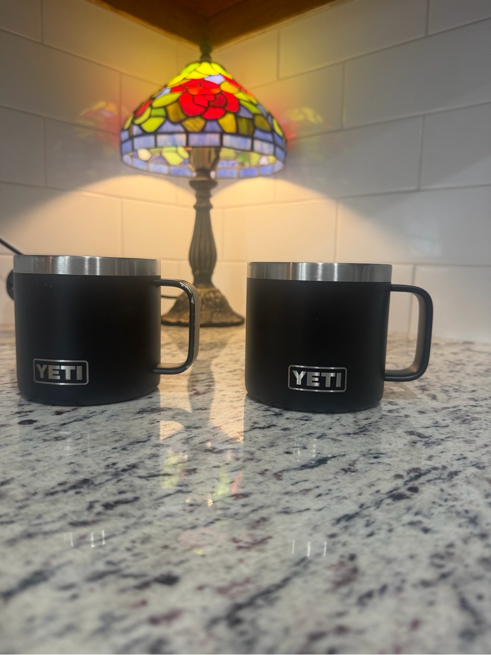 Set of 2- Yeti Rambler Stainless Steel Mugs